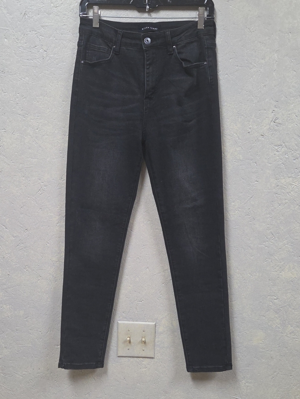 Risen Jeans Women’s Black High-Rise Skinny Jeans